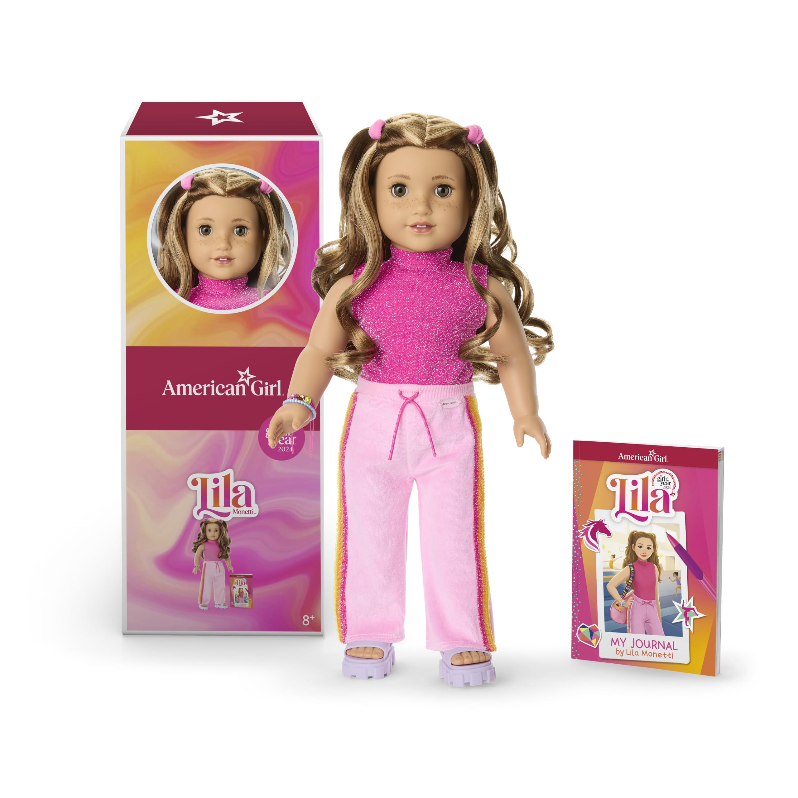 American Girl Lila 18-inch Doll & Journal (Girl of The Year 2024